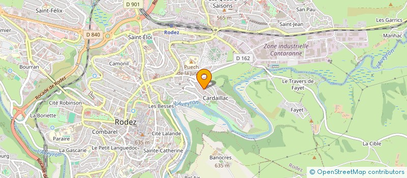 localisation de l'entreprise ALBENQUE CHABBERT  RODEZ