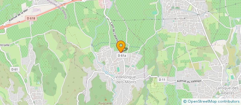 localisation de l'entreprise ALBERASANTE  VILLELONGUE-DELS-MONTS