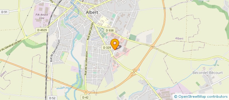 localisation de l'entreprise ALBERDIS à ALBERT