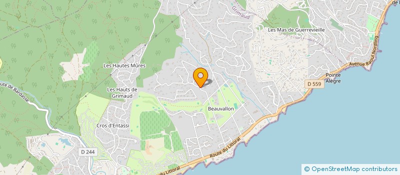 localisation de l'entreprise ALBERGO à GRIMAUD
