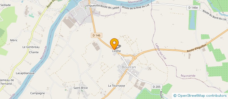 localisation de l'entreprise ALBERGUCCI GUILLAUME  BOURRAN