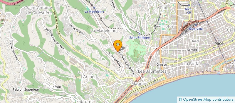 localisation de l'entreprise ALBERICI FRERES à NICE