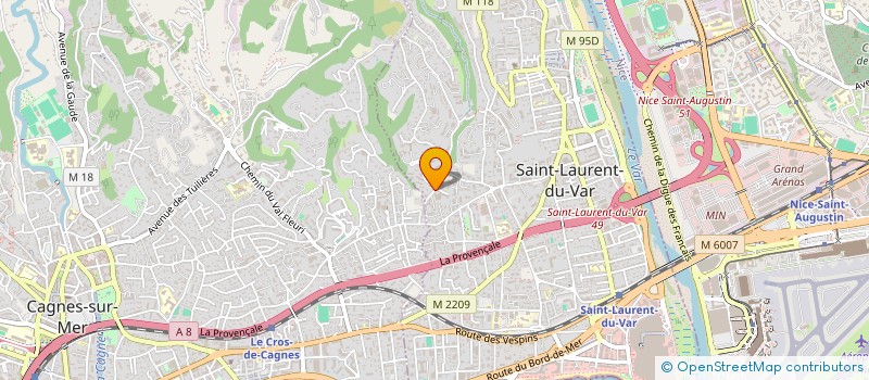 localisation de l'entreprise ALBERINO à SAINT-LAURENT-DU-VAR