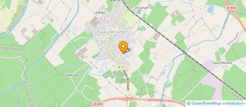 localisation de l'entreprise ALBERIS  PALAU-DEL-VIDRE