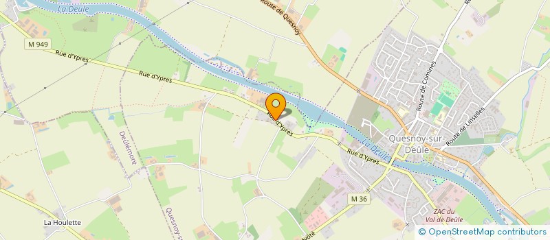 localisation de l'entreprise ALBERMON à QUESNOY-SUR-DEULE