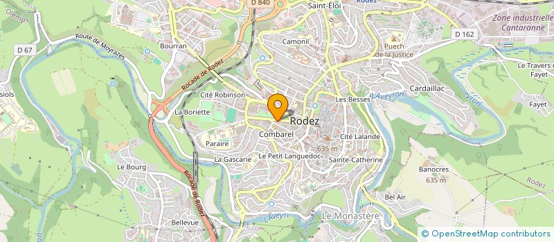 localisation de l'entreprise ALBERO  RODEZ