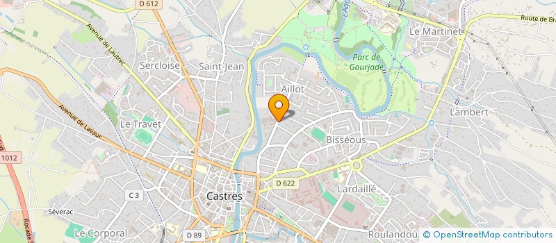 localisation de l'entreprise ALBERT 1ER  CASTRES