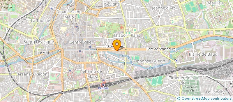 localisation de l'entreprise ALBERT 1ER  RENNES