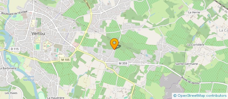 localisation de l'entreprise ALBERT à VERTOU