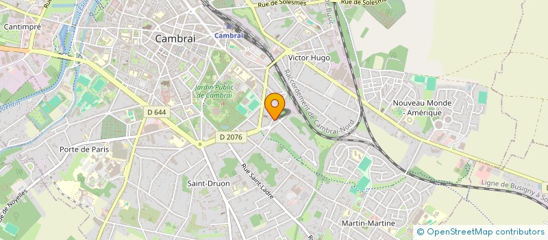 localisation de l'entreprise ALBERT à CAMBRAI