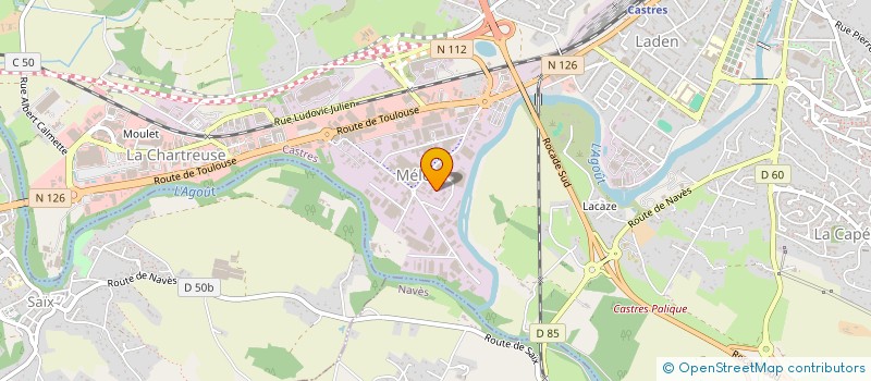 localisation de l'entreprise ALBERT  CASTRES