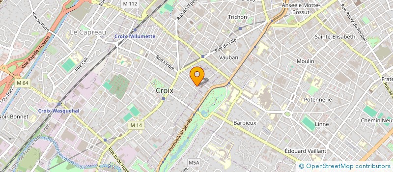 localisation de l'entreprise ALBERT à CROIX