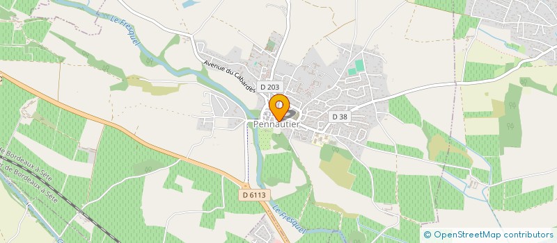 localisation de l'entreprise ALBERT  PENNAUTIER