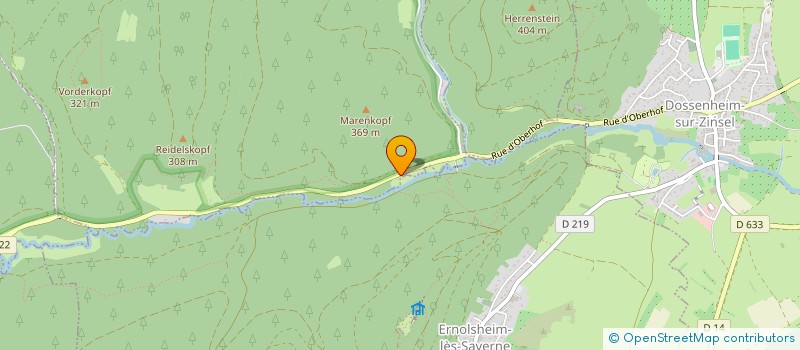 localisation de l'entreprise ALBERT ANDRE  DOSSENHEIM-SUR-ZINSEL