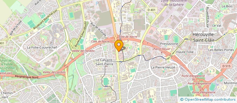 localisation de l'entreprise ALBERT BAPAUME IMMO à CAEN