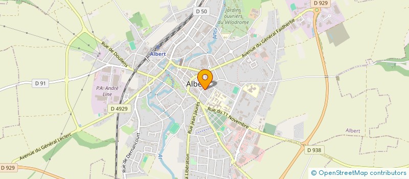 localisation de l'entreprise ALBERT BIO à ALBERT