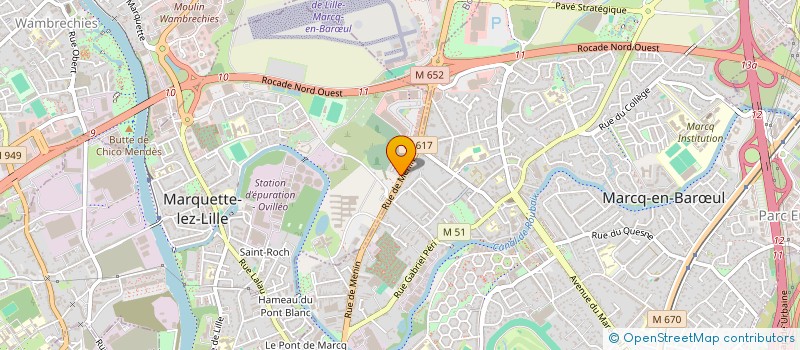 localisation de l'entreprise ALBERT BRICO  MARQUETTE LEZ LILLE