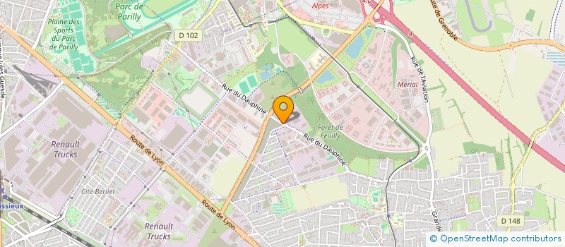 localisation de l'entreprise ALBERT DAGAN  SAINT-PRIEST