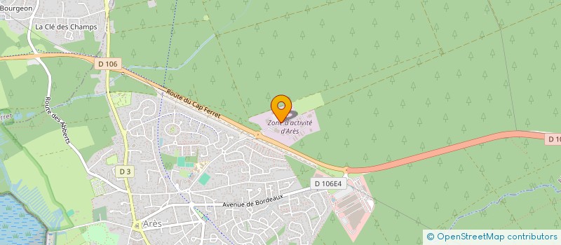 localisation de l'entreprise ALBERT DECO  ARES