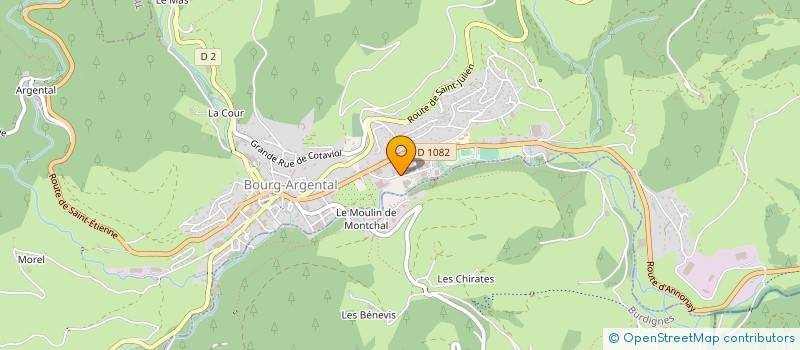 localisation de l'entreprise ALBERT DEOFILM à BOURG-ARGENTAL