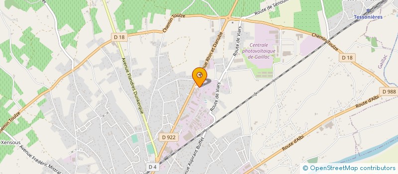 localisation de l'entreprise ALBERT FOURNITURES à GAILLAC