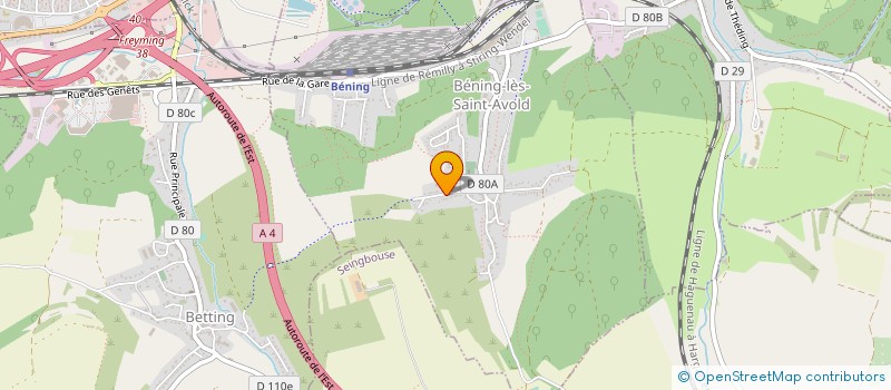 localisation de l'entreprise ALBERT FREDERIC  BENING-LES-SAINT-AVOLD