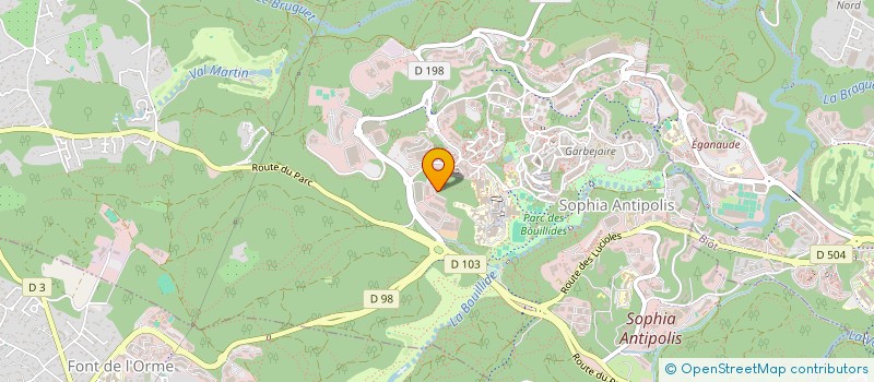 localisation de l'entreprise ALBERT GESTION FINANCES à VALBONNE
