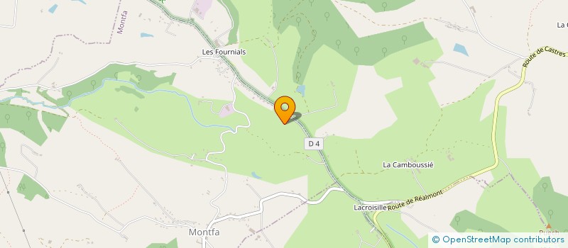 localisation de l'entreprise ALBERT GUCHAN  MONTFA