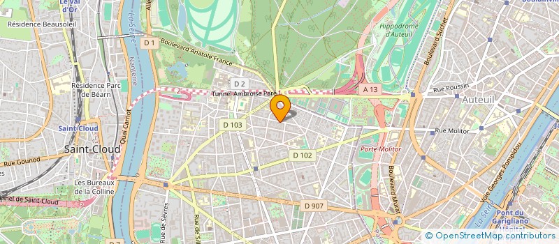 localisation de l'entreprise ALBERT II à BOULOGNE-BILLANCOURT