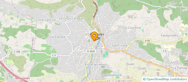 localisation de l'entreprise ALBERT IMMOBILIER  OLLIOULES
