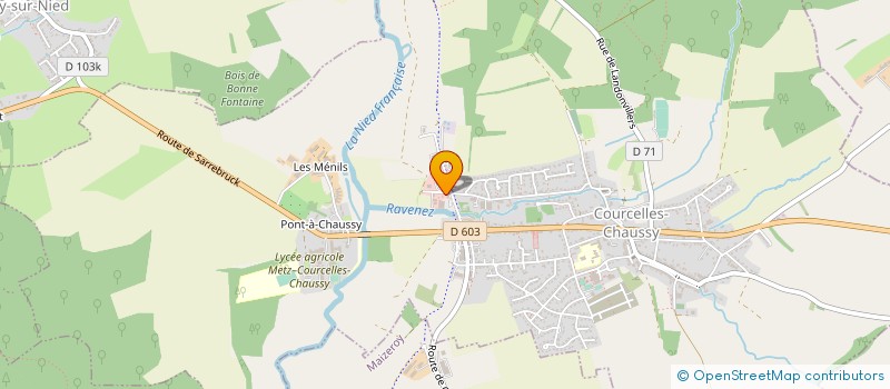 localisation de l'entreprise ALBERT LOCATION à COURCELLES-CHAUSSY