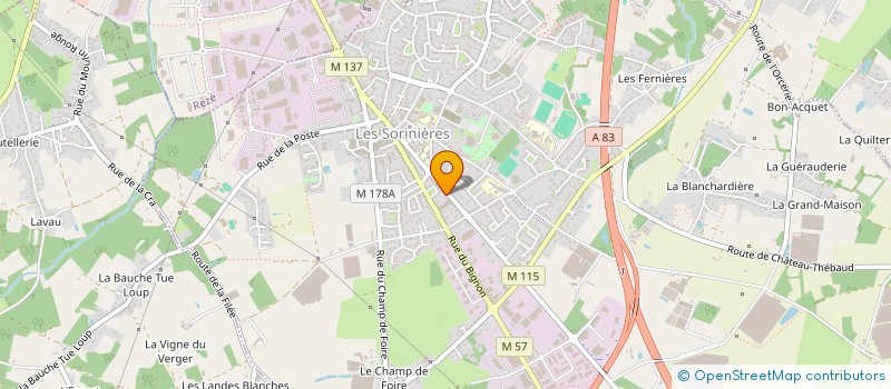 localisation de l'entreprise ALBERT LUDOVIC à LES SORINIERES