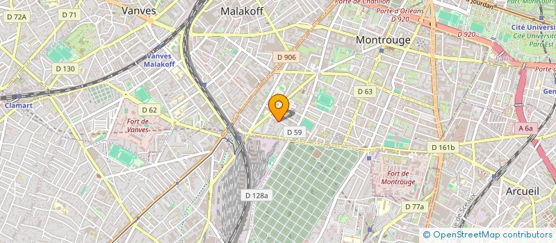 localisation de l'entreprise ALBERT M&C  MONTROUGE