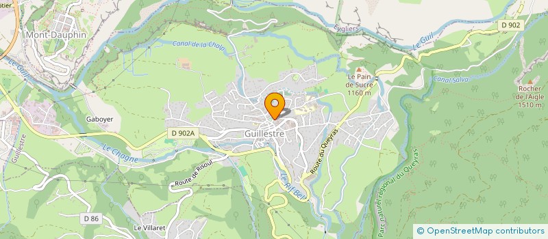 localisation de l'entreprise ALBERT MYRIAM ET JEAN EDMOND  GUILLESTRE