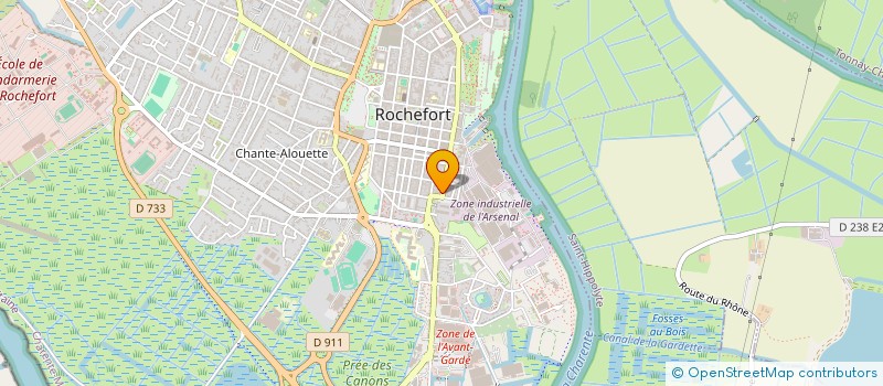 localisation de l'entreprise ALBERT NOUEL  ROCHEFORT