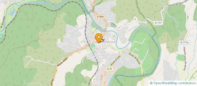 localisation de l'entreprise ALBERT PIZZA  SAINT-AMBROIX