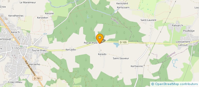 localisation de l'entreprise ALBERT PREMIER  ERDEVEN