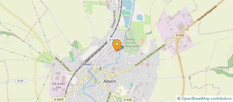 localisation de l'entreprise ALBERT PVC BOIS ALU à ALBERT