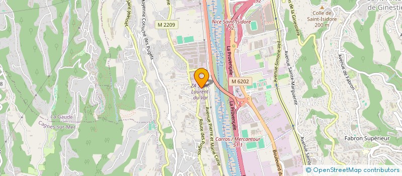 localisation de l'entreprise ALBERT RENELLI ELECTRICITE à SAINT-LAURENT-DU-VAR