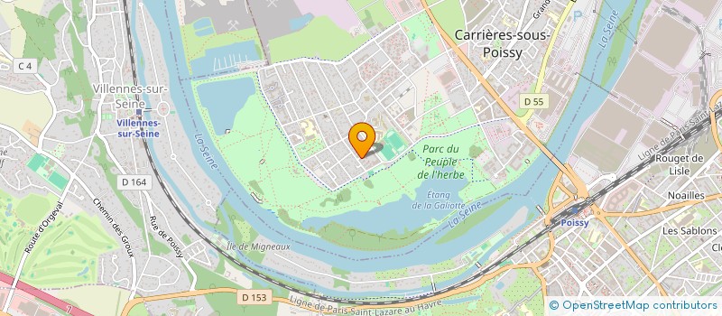 localisation de l'entreprise ALBERT SERVICES à CARRIERES-SOUS-POISSY