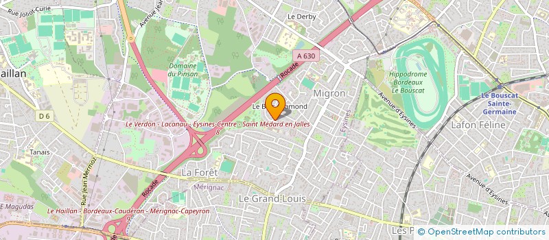 localisation de l'entreprise ALBERT SERVICES HOLDING  EYSINES