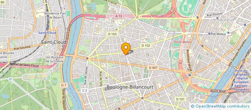 localisation de l'entreprise ALBERT STOOPS à BOULOGNE-BILLANCOURT