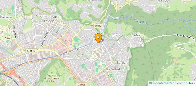 localisation de l'entreprise ALBERT/TILLIER  SAINT-ALBAN-LEYSSE