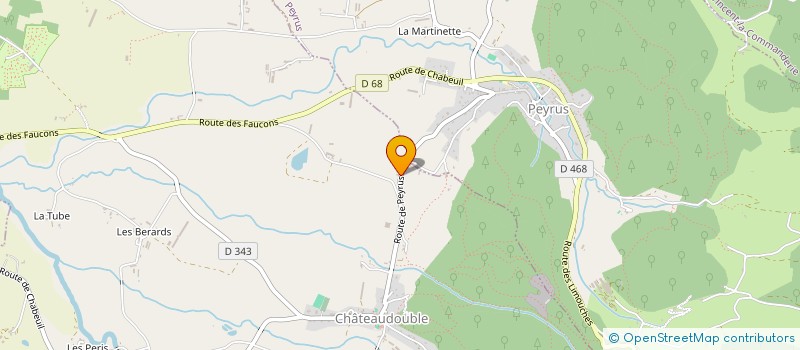 localisation de l'entreprise ALBERTIN-SALMON à CHATEAUDOUBLE