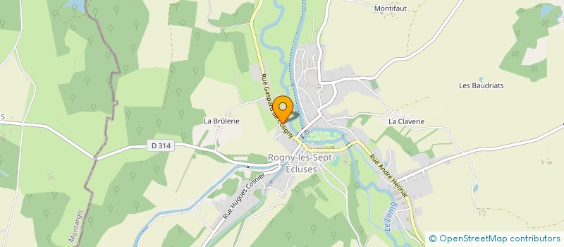 localisation de l'entreprise ALBERTINI ANFRAY  ROGNY-LES-SEPT-ECLUSES