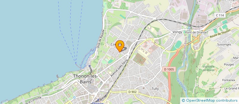 localisation de l'entreprise ALBERTINI GRUNBERGER à THONON-LES-BAINS