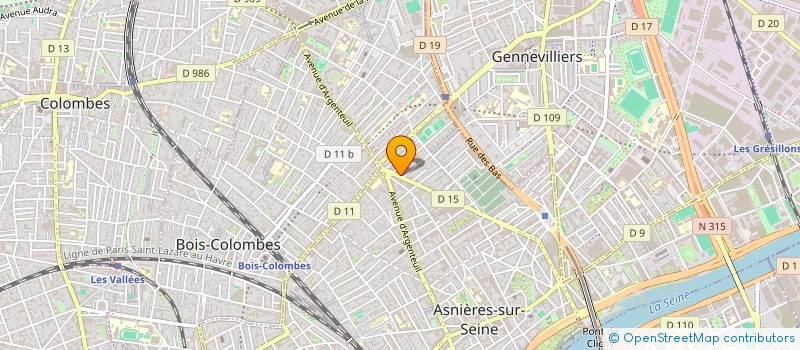 localisation de l'entreprise ALBERTO PIZZA à ASNIERES-SUR-SEINE
