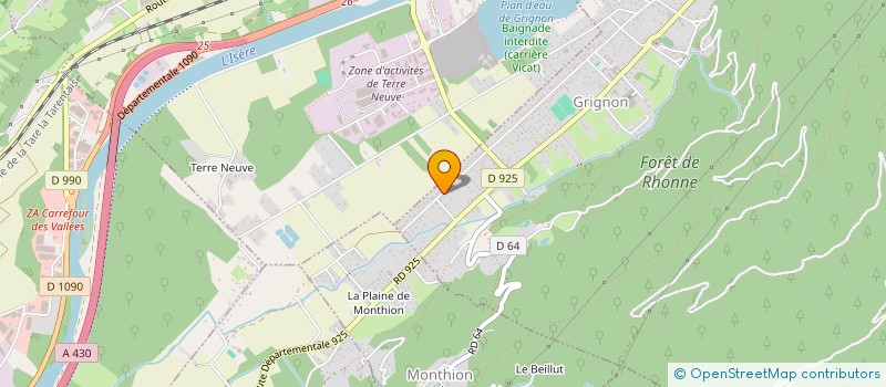 localisation de l'entreprise ALBERTVILLE BOWLING CLUB LES OLYMPIENS  ALBERTVILLE