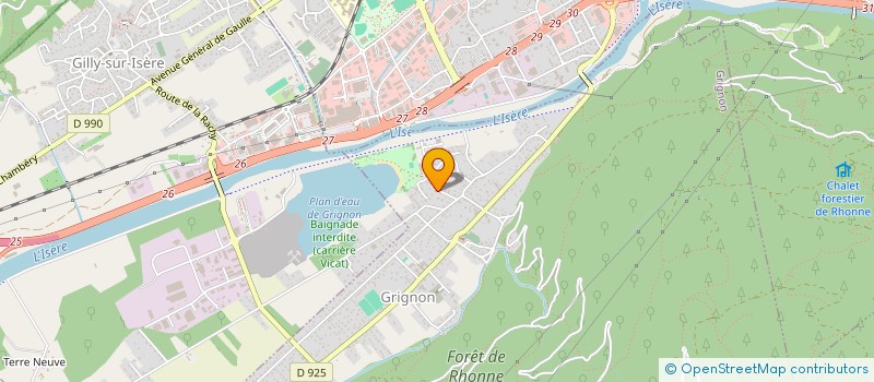 localisation de l'entreprise ALBERTVILLE-CHAUFFAGE-SANITAIRE à GRIGNON
