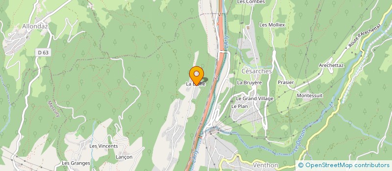 localisation de l'entreprise ALBERTVILLE TAXI CORINE  PALLUD